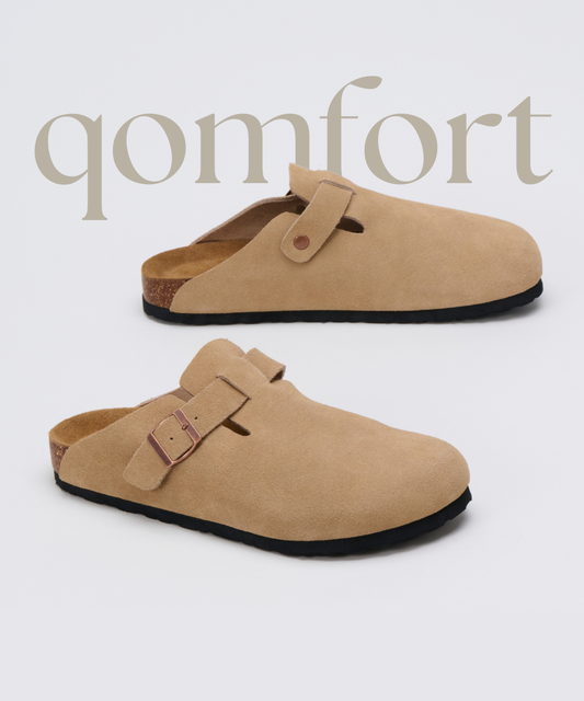 Premium Genuine Suede Clogs by Qomfrt