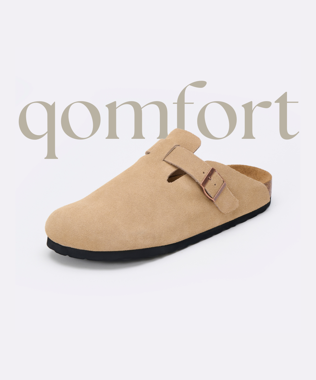 Premium Genuine Suede Clogs by Qomfrt