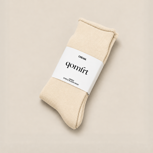 Staple Socks - Cream.