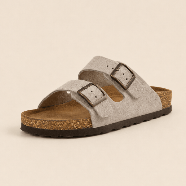 Premium Genuine Suede Sandals by Qomfrt