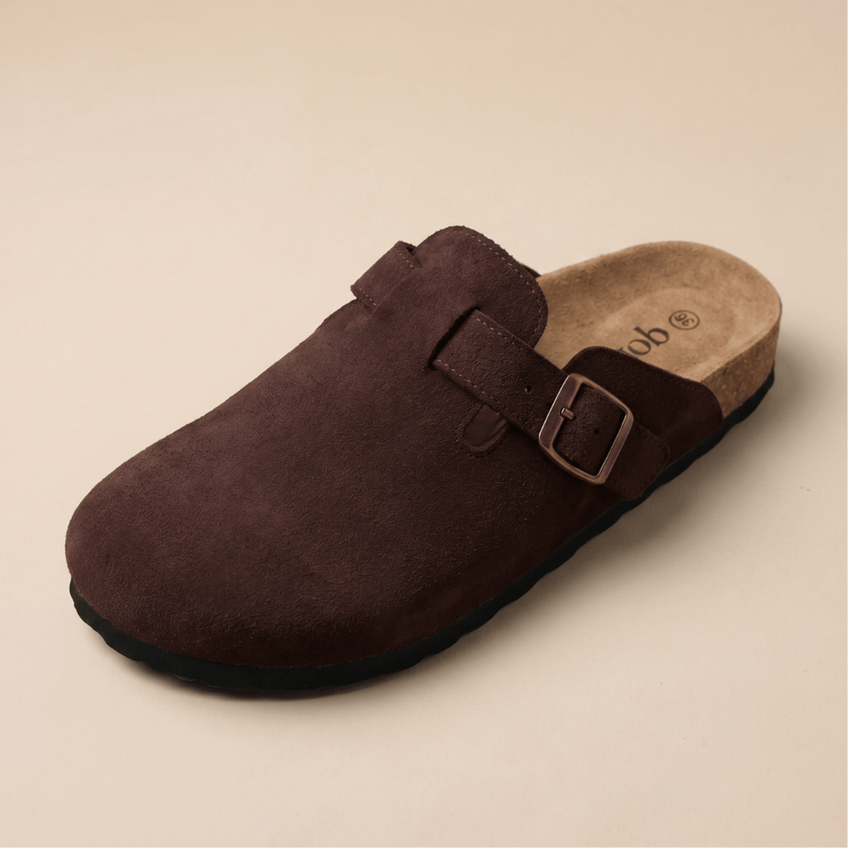 Genuine Suede Clogs by Qomfrt